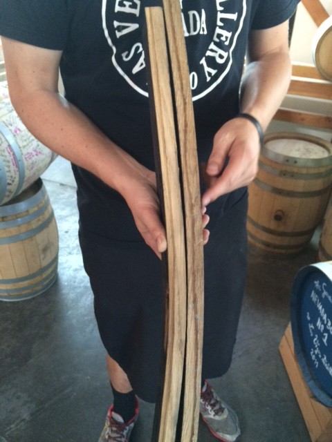 Heat forced whiskey into barrel staves.